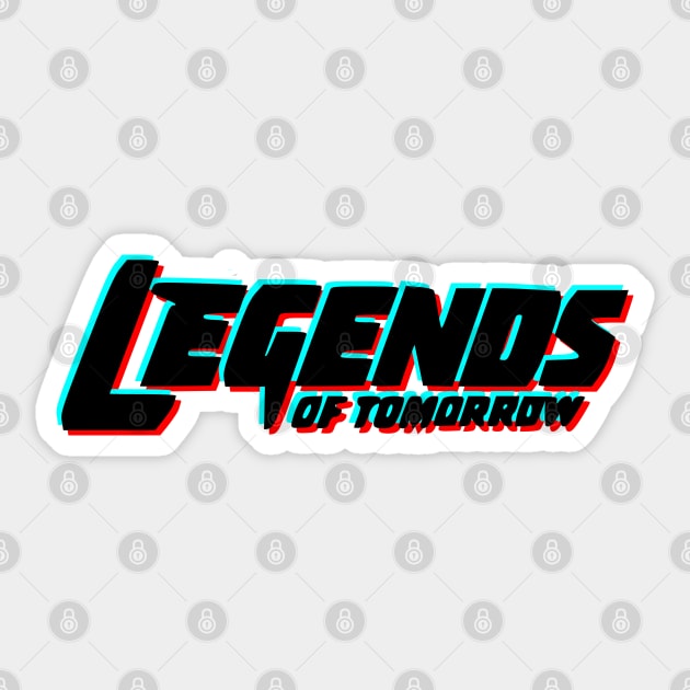 Legends of Tomorrow Logo - Glitch Sticker by viking_elf